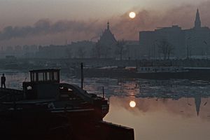 Film still for "Auf der Oder"