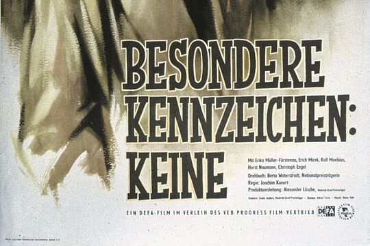 Filmplakat zu "Besondere Kennzeichen: Keine"