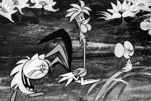 Filmstill zu "Katze, Hahn und Mäuschen"