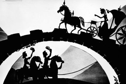 Film still for "Die Söhne des Holzfällers"