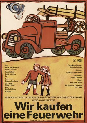 Film poster for "Wir kaufen eine Feuerwehr"