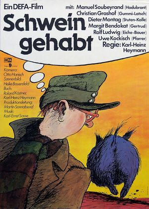 Film poster for "Schwein gehabt" 