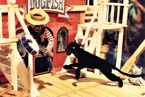 Film still for "Die Spur führt zum Silbersee" 