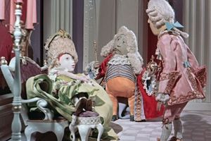 Film still for "Die Prinzessin auf der Erbse"