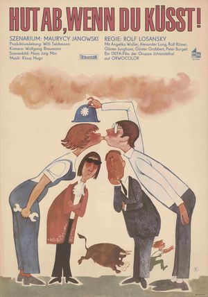 Film poster for "Hut ab, wenn du küsst!"